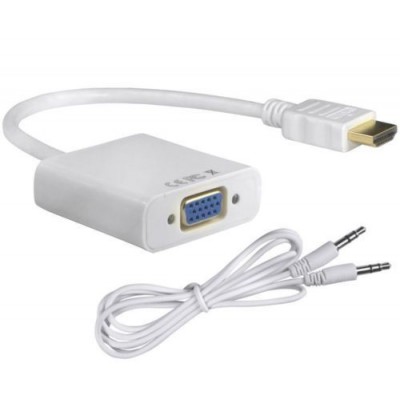 HDMI MALE TO VGA FEMALE WITH SOUND ADAPTER