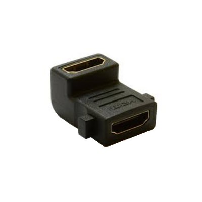 HDMI FEMALE TO FEMALE ADAPTER PANEL MOUNTING 90 DEGREE
