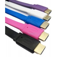 1.5 mtr HDMI MALE TO MALE COLOR FULL FLAT 1.4 V CABLE