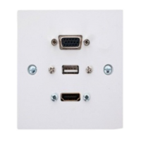 HDMI VGA USB FACEPLATE (COMBO)